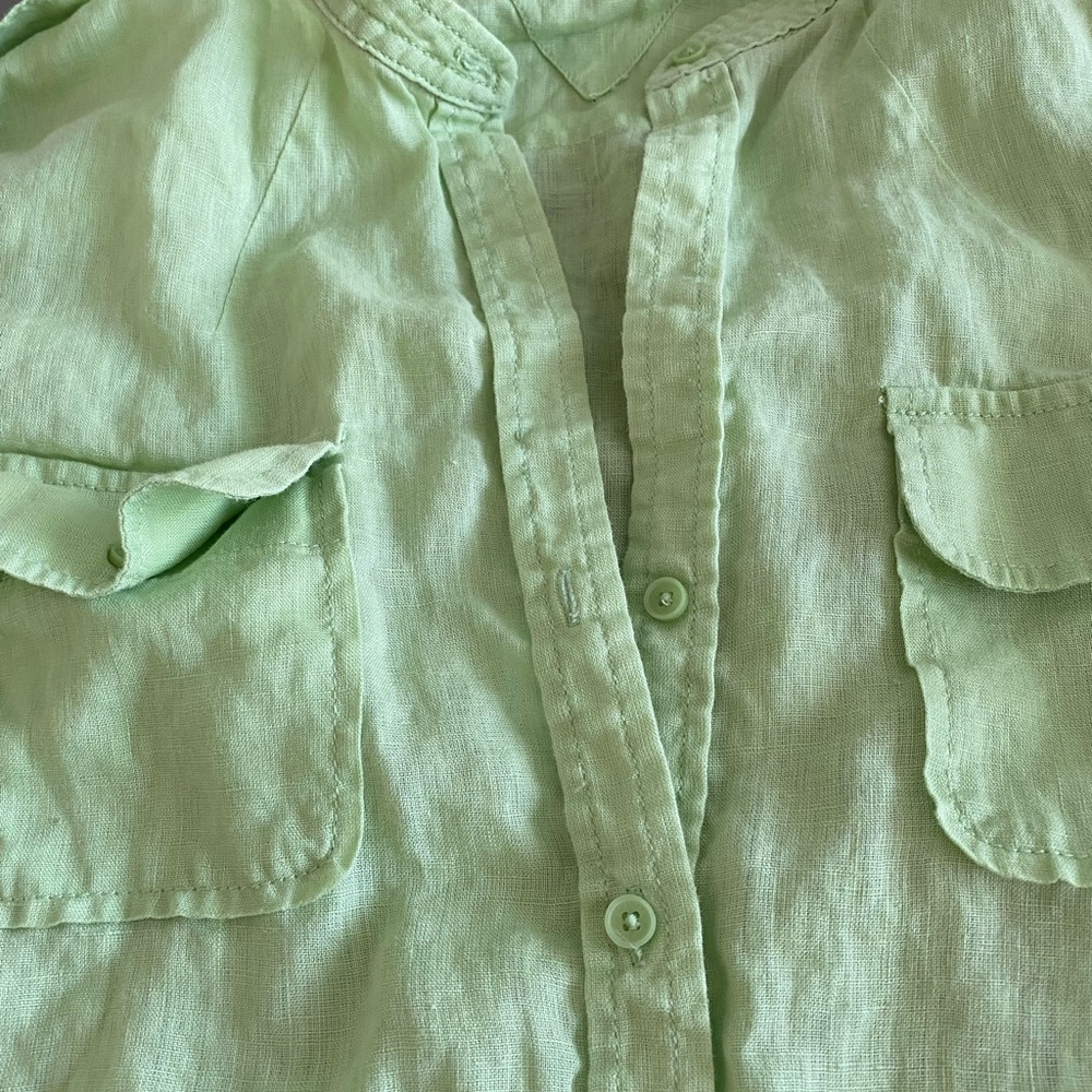 Loft skirt size 10 and Tommy Hilfiger linen shirt size L - Picture 6 of 8